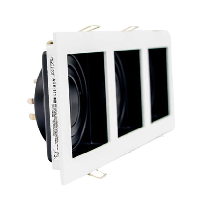 Empotrable Dirigible Para Spot Triple Color Blanco Max. 50W, Base MR16, Apertura 120°