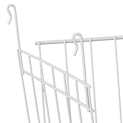 ClosetMaid Estante Colgante de Alambre para Almacenamiento, organización en Armario o despensa, sin Montaje ni instalación, Duradero, Blanco
