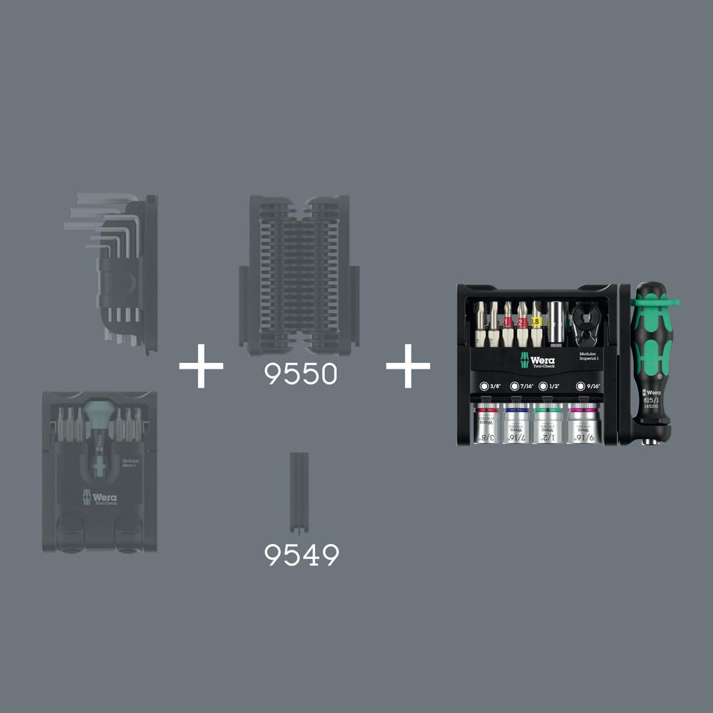 Wera 05049001001 Tool-Check Modular Imperial 1, 21 piezas