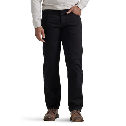 Wrangler Authentics Pantalón de Mezclilla Clásico 5 Bolsillos para Hombre - 46W x 32L - Black