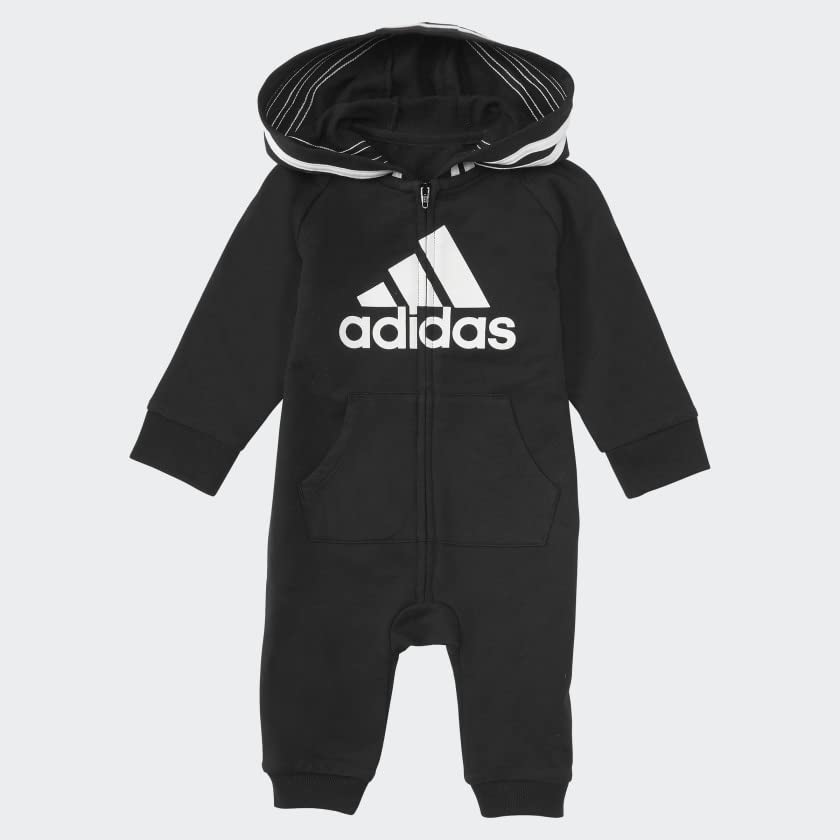adidas Long Sleeve Zip Front Adidas Hooded Coveralls Durmientes para bebés y niños pequeños bebés niños