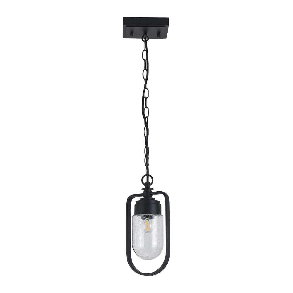 Tecnolite Lámpara Colgante de Cristal 1.50 m de Altura, Potencia Máx. 60 W, 1 Base E27, No incluye foco