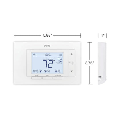 Sensi Emerson Termostato Inteligente Wi-Fi para Smart Home, versión Pro, Funciona con Alexa, Certificado Energy Star