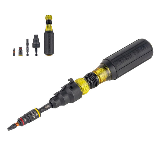 KLEIN TOOLS 85191HD | Escariador Conductos 3 En 1 | Uso Impacto | 1/2 Y 3/4 | Escaria tubos de 1/2 y 3/4 pulgadas con una herramienta 3 en 1 de impacto, con conexión rápida para dados integrada.