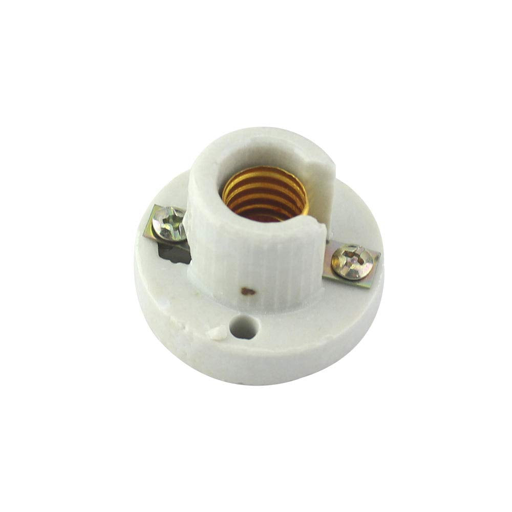 SANELEC, Portalámpara para Candil, Portalámparas de Porcelana, 660 W, Entrada E12, Modelo 2489