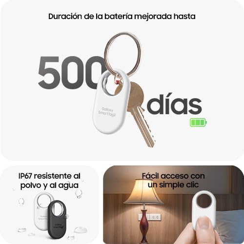 SAMSUNG Galaxy SmartTag2 4 Pack (2 Negros y 2 Blancos)