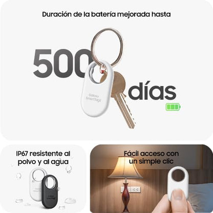 SAMSUNG Galaxy SmartTag2 4 Pack (2 Negros y 2 Blancos)