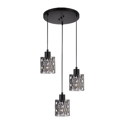 Tecnolite Lámpara Colgante de Cristal 1.71 m de Altura, Potencia Máx. 180 W, 3 Bases E27, No incluye focos
