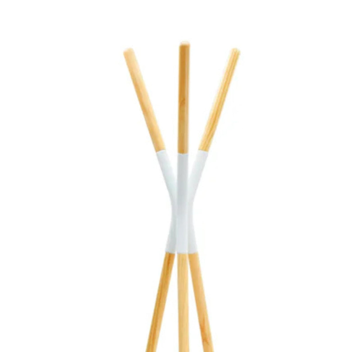 Perchero de Madera de Pino Color Madera y Blanco