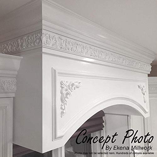 Ekena Millwork 5 1/8 pulgadas de ancho x 6 5/8 pulgadas de alto x 1 1/8 pulgadas P Angel Onlay, 2 izquierdas y 2 derechos