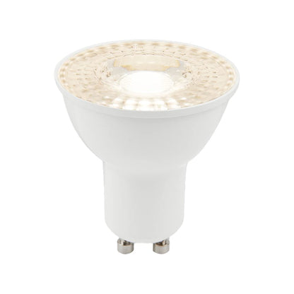 Tecnolite - Focos Ahorradores LED, Pack 8 Piezas, Material de Plástico, Base: GU10 Tipo de Luz Suave Cálida con 5.5 Watts y 3,000 Kelvins, Terminado Blanco, Iluminación Interior