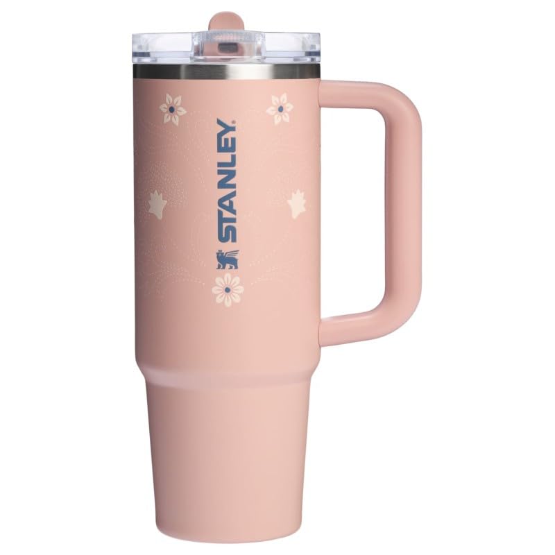 Stanley Quencher ProTour Termo con Popote Abatible 887 ml - Pink Dusk Stitch