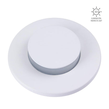 Tecnolite - Luz de Cortesía LED 360° Exterior Empotrable 6 W, Luz Cálida Brillante, 2 en 1, IP65, No atenuable, LED Integrado