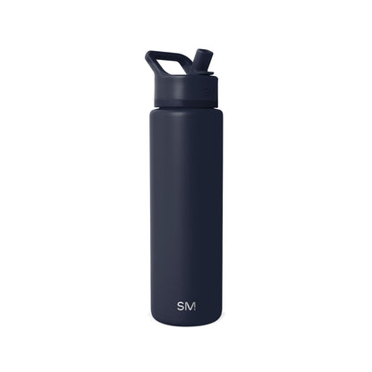 Simple Modern Botella de Agua con Popote, Colección Summit, 532-887 ml - 30 onzas - -Deep Ocean