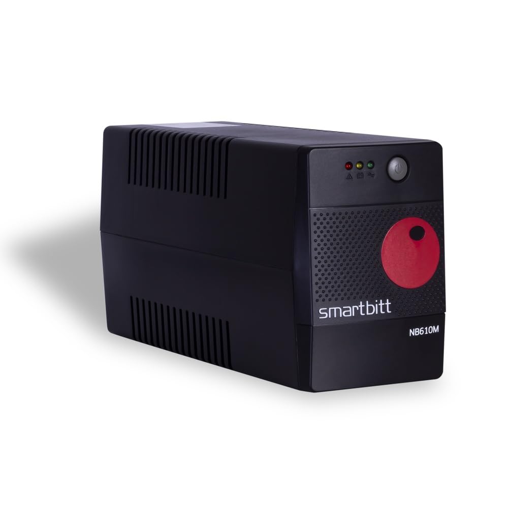 Smartbitt No Break Interactivo de 610 VA / 305 W con 4 Contactos, Negro, SBNB610M
