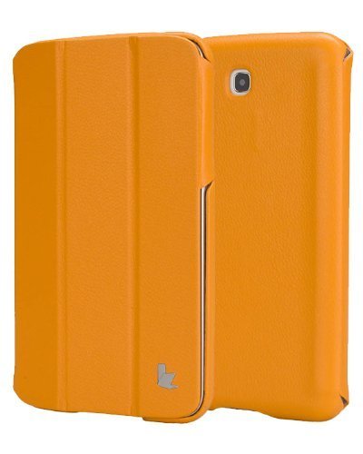 JisonCase JS-S21-03H80 Premium Leatherette Classic Smart Cover Case for Samsung Galaxy Tab 3 7.0, Yellow