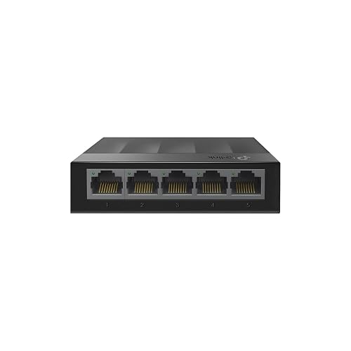TP-Link LS1005G, Switch Gigabit no administrable, 5 Puertos Gigabit, Diseño de Escritorio, Plug and Play