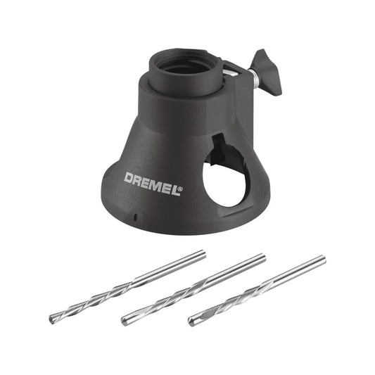 Dremel 570 Accesorio Broca de Corte para Remover Lechada, 1/8 pulgada | Broca con punta de carburo | Corta madera, plástico y paneles de yeso | Incluye guía de corte | Control de profundidad de