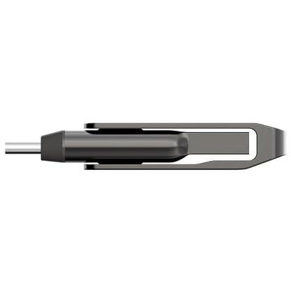 Lexar Unidad Dual JumpDrive D400 USB 3.1 Tipo C y Tipo A, hasta 130 MB/s de Lectura (LJDD400064G-BNQNU)