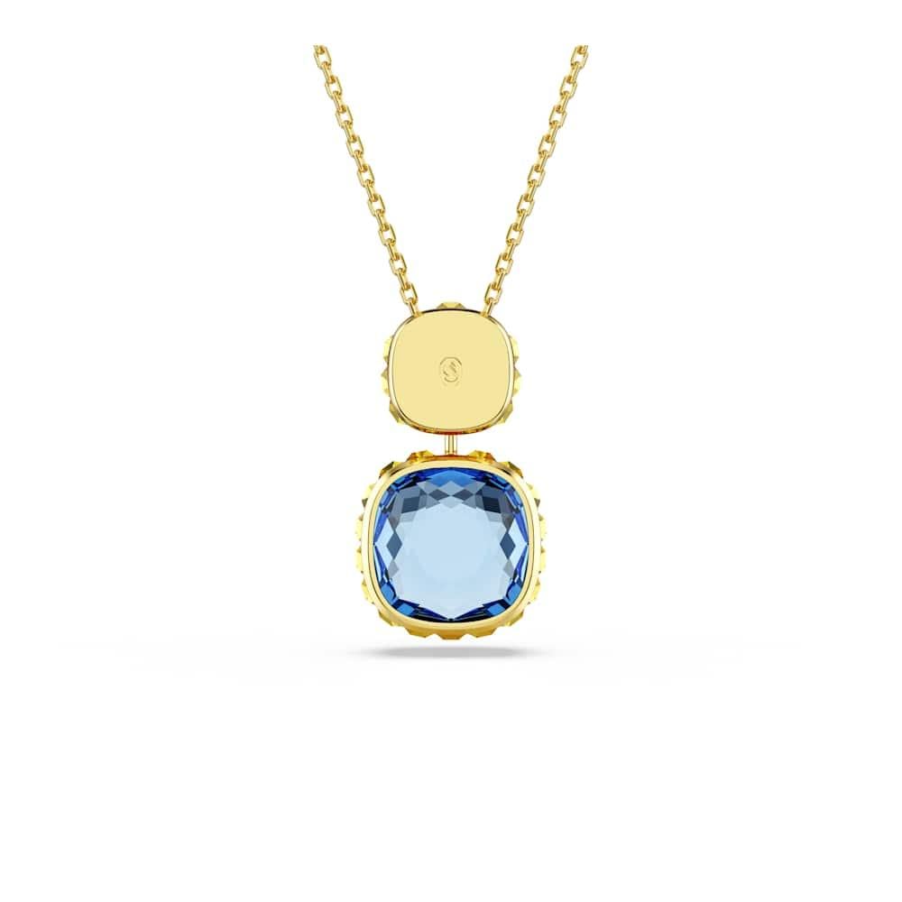Swarovski Colgante Chroma, Talla cojin, Multicolor, Baño tono oro