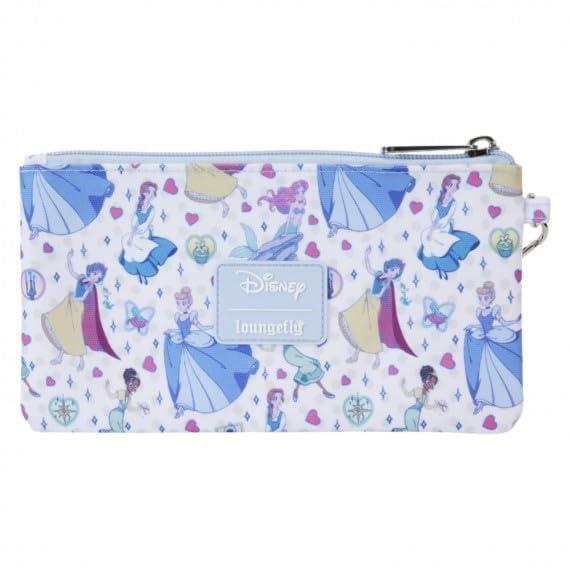 Loungefly Disney: Princess Manga Style Nylon Wristlet Wallet