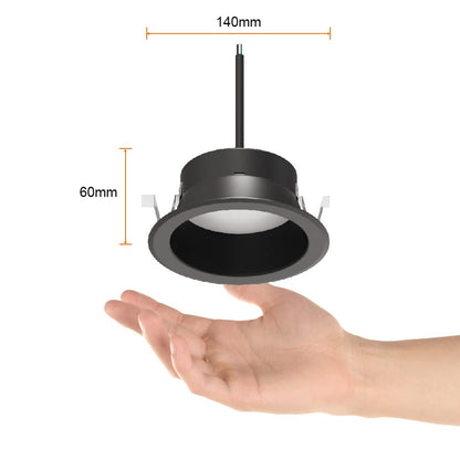 Tecnolite Lámpara Downlight LED Empotrable 20 W, Luz Suave Cálida, No atenuable, LED integrado