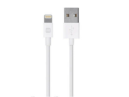 Monoprice 112844 Select Series Apple MFi Certified Lightning to USB Charge and Sync Cable, 3 feet, White