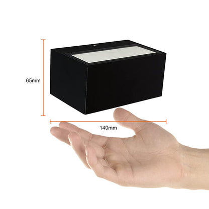 Tecnolite Lámpara de Exterior LED para Sobreponer HLED-370/N, 9 W, Luz Blanca Neutra, Negro