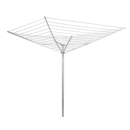 Household Essentials 17120-1 - Estante de Secado para Paraguas Giratorio para Exteriores | Brazos de Aluminio y Poste de Acero | 12 líneas con tendedero de 165 pies