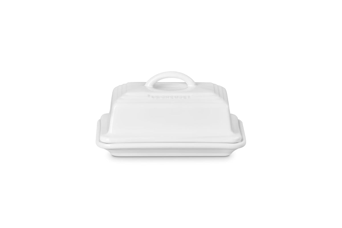 Le Creuset of America Heritage Stoneware Butter Dish, White