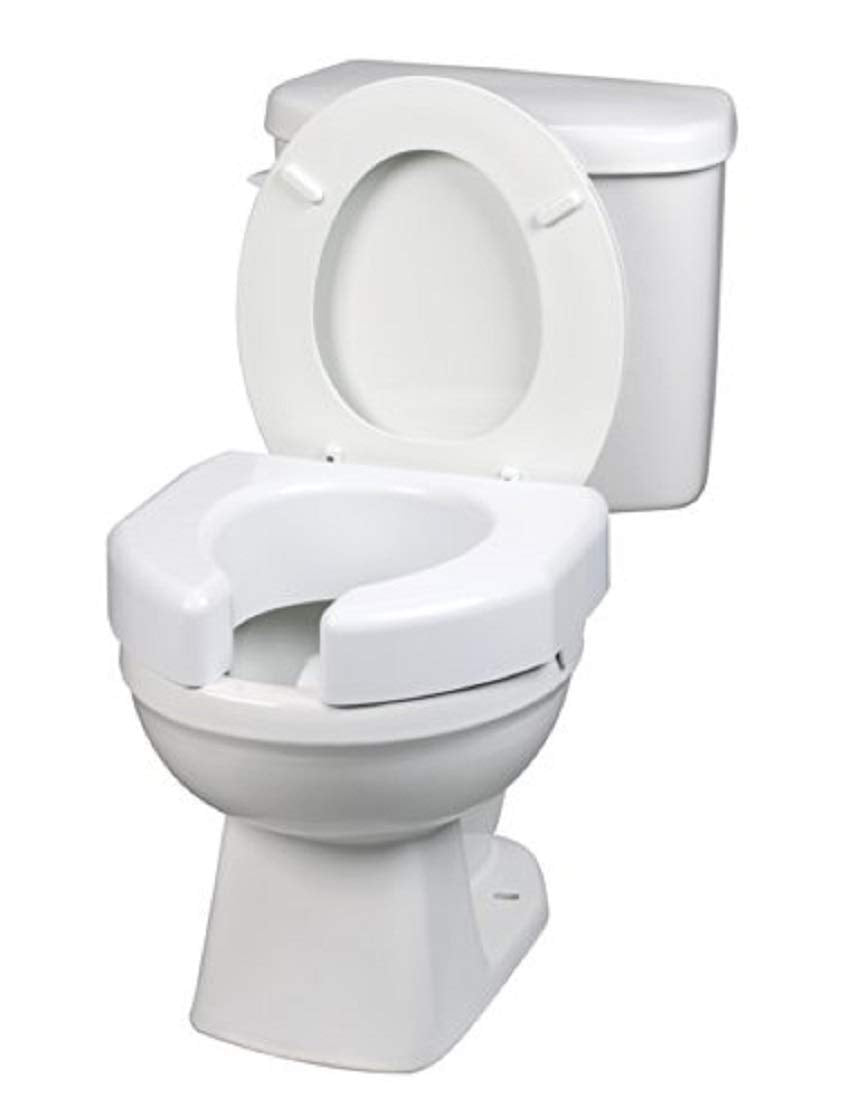 ableware Basic parte delantera abierta asiento de inodoro elevado (725790000)