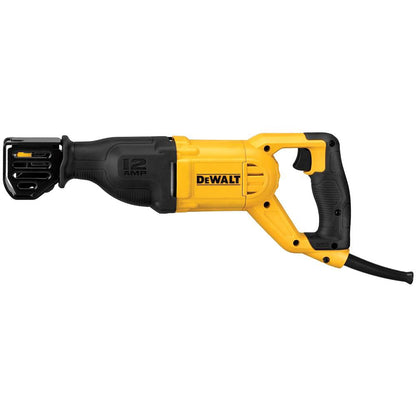DEWALT Sierra alternativa, 12 amperios, 2.900 RPM, abrazadera de hoja de 4 posiciones, gatillo de velocidad variable, con cable (DWE305), grande