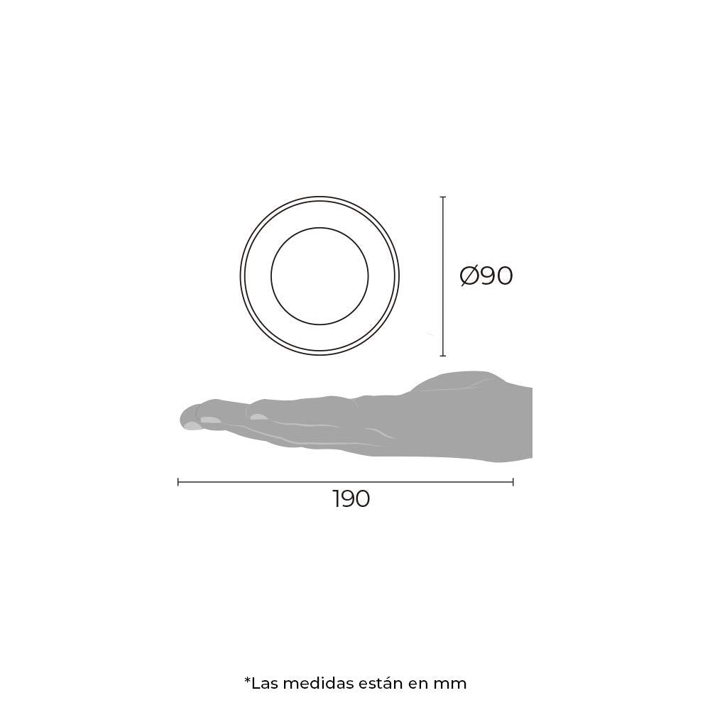Illux PL-5207.A41 Luminario Empotrado LED 41K Aluminio con Driver