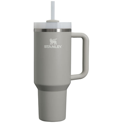Stanley Quencher H2.0 - Vaso Térmico con Popote, Tapa Giratoria de 3 Vías, Acero Inoxidable, Libre de BPA - 40 onzas - Fresno