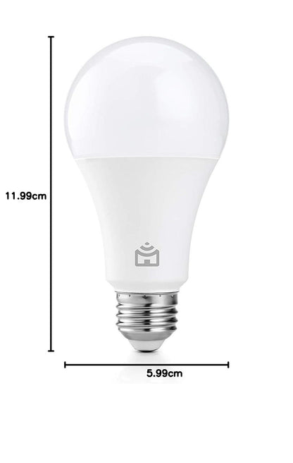 Foco Inteligente WiFi, Multicolor y Luz Blanca Fría y Cálida, 16 millones de colores, Inalámbrico, 9W (60W equivalente) Compatible con Alexa, Google Assistant, iOS y Android funciona con app DOTS