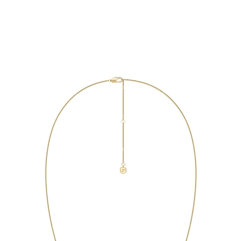 Collar con colgante Sutton The Flower Collection de Fossil para mujer de acero inoxidable en tono dorado, JF04970710
