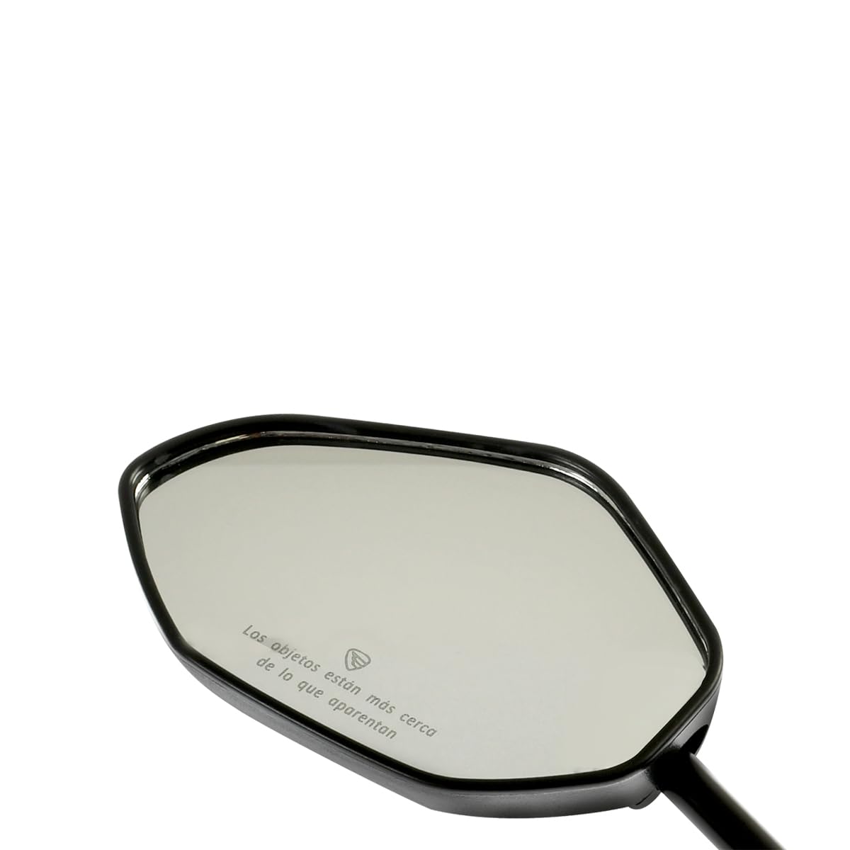 Italika F10010276 Espejo Izquierdo con Logo y Leyenda, Negro