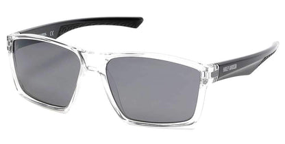 Harley-Davidson Men's Modern Square Sunglasses, Clear, 59-16-145