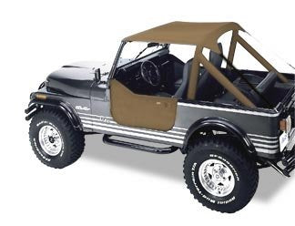 Bestop Bikini Targa Removible Tradicional - Jeep CJ7 76-86, Scrambler CJ8 81-85, Wrangler YJ 87-91 Bronceado