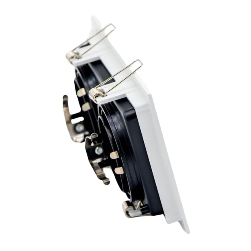 Empotrable Plafon/Techo Dirigible para Spot Doble Color Blanco 2XMR16 (No lo incluye) IP20 Hermoso Diseño para Darle un Toque a tus Areas de Mayor Fluidez