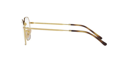 Ray-Ban Rx3694v Jim - Marcos cuadrados para anteojos graduadas, Gold/Demo Lens, 51 mm