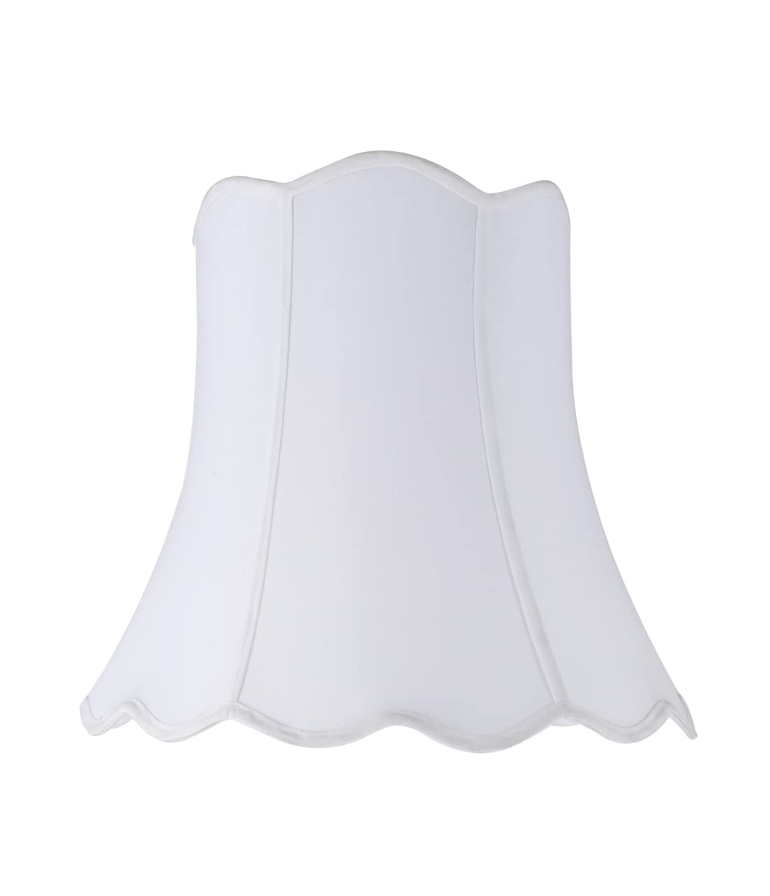 Aspen Creative 34001 - Pantalla para lámpara de araña con forma de campana de transición en color blanco, 40,6 cm de ancho (25,4 cm x 40,6 cm x 38,1 cm)