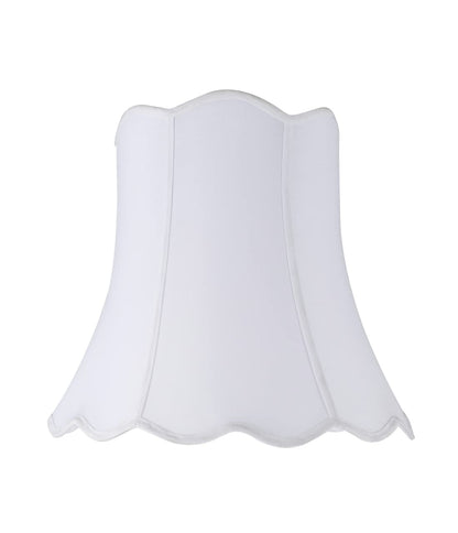 Aspen Creative 34001 - Pantalla para lámpara de araña con forma de campana de transición en color blanco, 40,6 cm de ancho (25,4 cm x 40,6 cm x 38,1 cm)