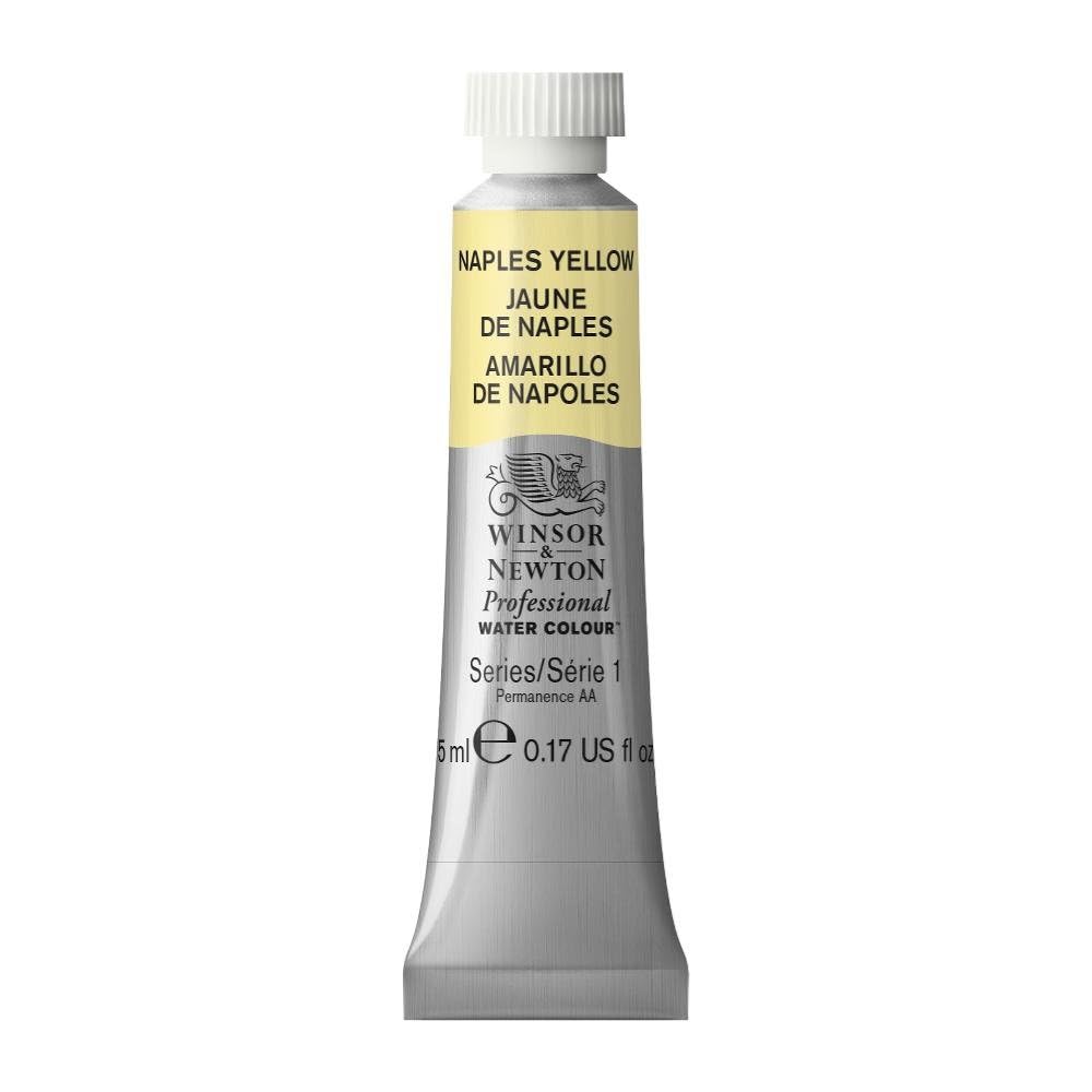 Winsor & Newton Acuarela Professional en Tubo 5 ml, Varios Colores - Tubo de 5 ml - 5 ml Tubo - Amarillo (Naples Yellow 422)