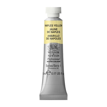 Winsor & Newton Acuarela Professional en Tubo 5 ml, Varios Colores - Tubo de 5 ml - 5 ml Tubo - Amarillo (Naples Yellow 422)