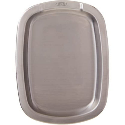 Oxo 13245300 Portacuchara Acero Inox/Silicón, 15 cm, Multicolor