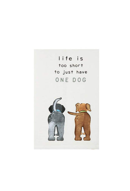 Mud Pie Life is Too - Toalla para Perro, 26 x 16.5 Pulgadas, pequeña