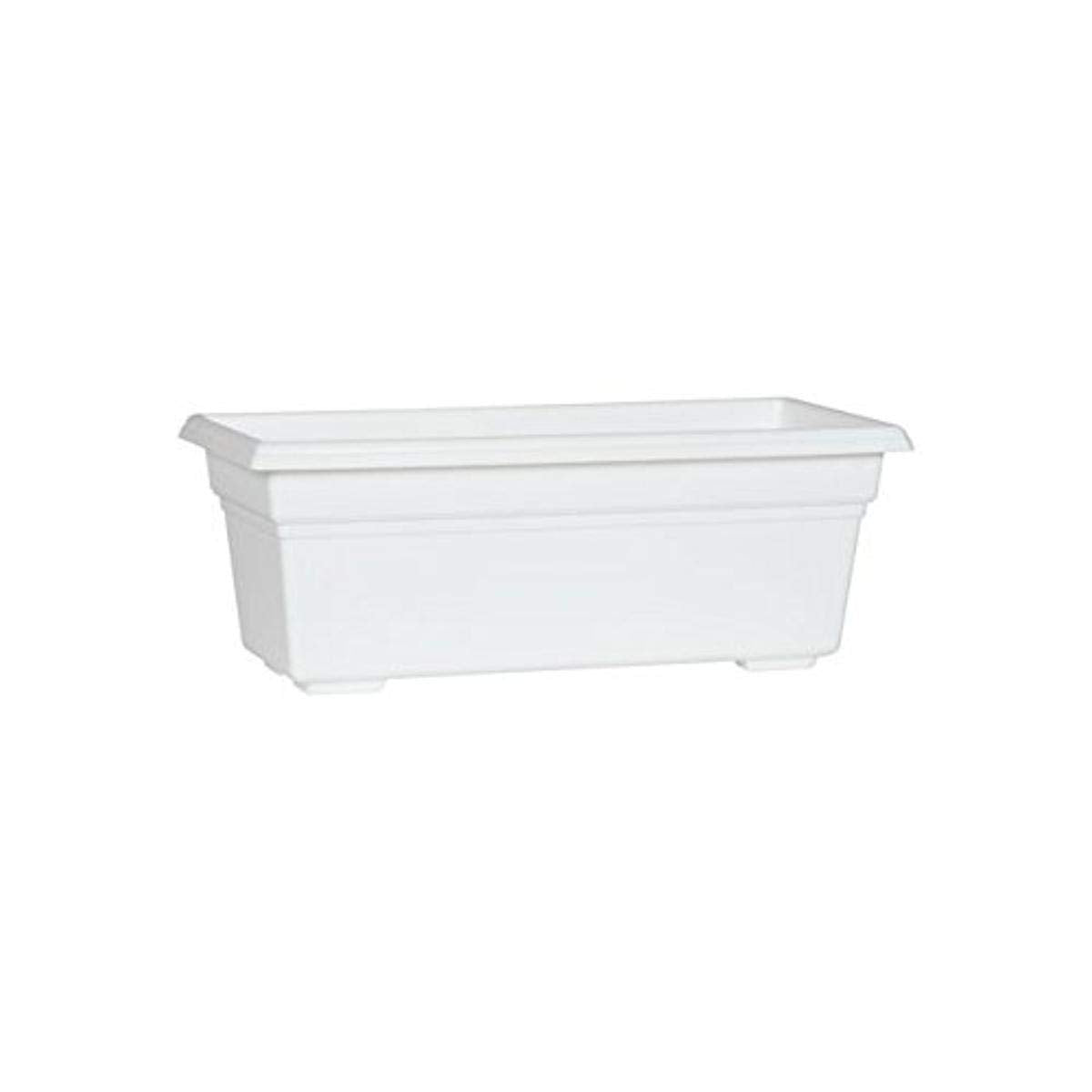 Countryside Flower Box Planter, White, 18-Inch