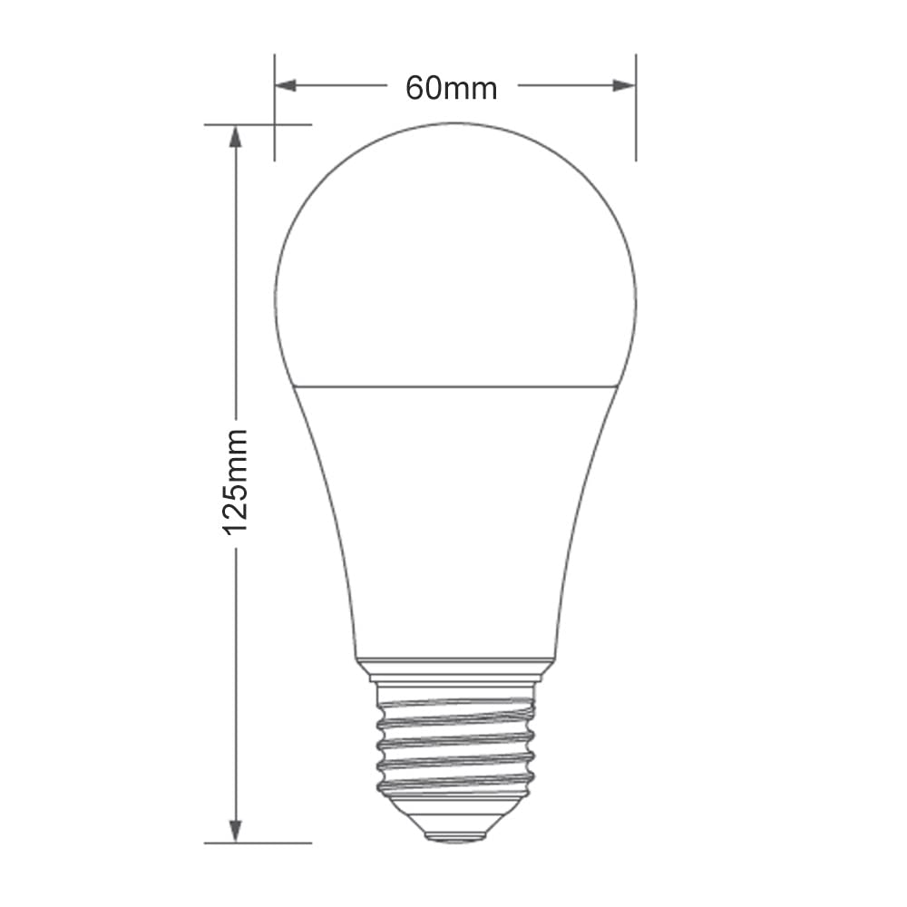 Tecnolite - Foco A19 LED 13 W, Luz Suave Cálida, Base E27, Atenuable