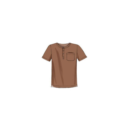McCall Pattern Company M6973 - Playera sin Mangas para Hombre, Talla XM SML-Med-LRG